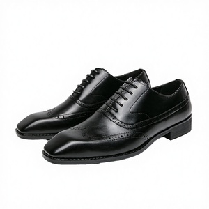 Custom <b>Leather</b> Shoes Lightweight Breathable Lace Up OEM Wholesale Manufacturer - Product Image 2