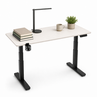 Base de bureau électrique à double moteur à 3 niveaux de réglage en hauteur pour bureau commercial
