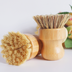 Cerdas de Palma de Sisal <span class=keywords><strong>para</strong></span> cocina, cepillo de limpieza ecológico, cepillo de bambú <span class=keywords><strong>para</strong></span> ollas, sartenes y platos - Product Image 5