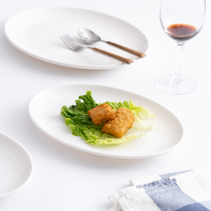<span class=keywords><strong>Jamie</strong></span> 100% mélamine ovale restaurant pas cher en gros plaque de mélamine blanche - Product Image 5