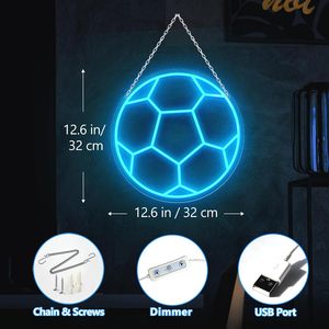 Soccer Letreros Neon LED dimmable USB powered ambient <b>light</b> store <b>window</b> decoration <b>light</b> street indicator <b>light</b> landscape <b>light</b> - Product Image 1