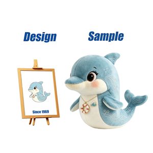 Produsen Mainan Shengye, Boneka Lumba-lumba Super Lembut Ukuran 10-30cm, Isi Kapas PP, Hadiah Ulang Tahun - Product Image 1