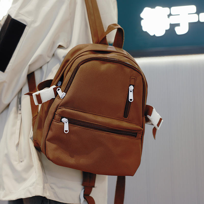 กระเป๋าเดี่ยวสีกาแฟไม่มีจี้