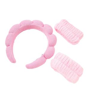 Ensemble de 3 bandeaux pour cheveux Mauri Twisted Bubble faits à la main, design géométrique, antidérapants, pour le lavage du visage, le maquillage et le spa, pour femmes - Product Image 5