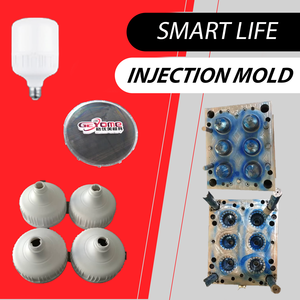 Molde de Inyección de Plástico Personalizado para Lámpara <span class=keywords><strong>LED</strong></span>, Fabricante de Moldes para Fábrica en Taizhou - Product Image 1