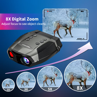 Télescope de vision nocturne infrarouge numérique HD longue portée, portable et rechargeable pour la chasse en plein air, la sécurité et les voyages