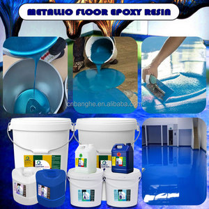 Kit de revêtement de sol en résine époxy métallique à prix d'usine <span class=keywords><strong>pour</strong></span> <span class=keywords><strong>peinture</strong></span> et revêtement de sols 3D (primaire/moyen/fin) - Product Image 2