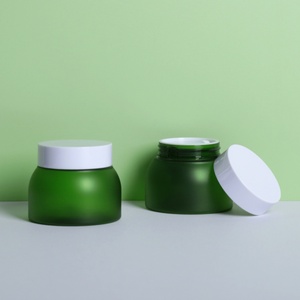 Envase Redondo Esmerilado de Doble Pared Personalizado, Frasco de Plástico PET Verde de 50g 100g con Tapa para Cosméticos, Cuidado de la Piel y Crema Facial - Product Image 6