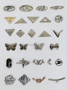 Модная металлическая этикетка с логотипом на заказ, экологическая швейная этикетка для одежды, сумки для обуви с техникой нанесения покрытия - Product Image 2