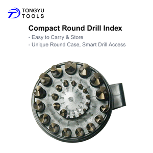 29 шт. набор кобальтовых сверл, M35 HSS Co 5% 3 плоских хвостовика 135 ° разделенной точки SAE 1/16 " - 1/2" комплект для нержавеющей стали твердый металл - Product Image 5