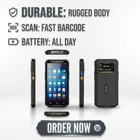 Computadora Móvil de Bolsillo Android de 5.99 Pulgadas, Escáner de Código de Barras 2D, Lector NFC, Colector de Datos 4G, 4GB+64GB, Batería de 5100mAh, GPS