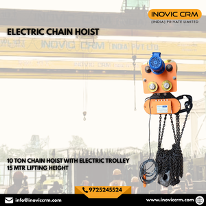 Palans électriques à chaîne robustes avec chariot - Prix de gros |   Palans électriques à chaîne pour la manutention de matériaux industriels - Product Image 3