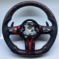 Volant en fibre de carbone forgé rouge adapté aux BMW F30 F10 F15 F36 F20 F22 F25 F32 M3 M4 M5 X5 E46 E60 E70 E90 E91 E92