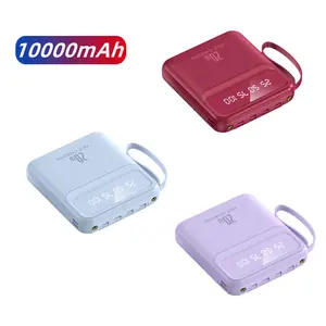 OEM Belt Line Power bank10000 mah Outdoor Portable Mini Powerbank Micro USB Factory Wholesale Price