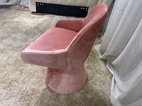 Fauteuil de salle à manger pivotant rembourré personnalisable, design moderne, tissu durable et écologique, pour la maison, le bureau, le salon, la salle à manger