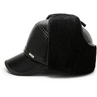 Nuevo Gorro de Invierno de Papel y Sarga con Forro Polar Cálido para Exteriores, que Cubre las Orejas, con Visera Corta para Uso Casual
