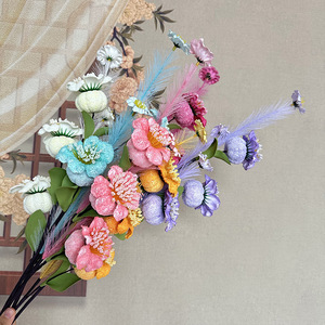 Flor de Peonía Artificial Realista de Espuma <span class=keywords><strong>EVA</strong></span>, Individual, para Decoración del Hogar, Tienda, Fotografía, San Valentín, Acción de Gracias, Estilo Moderno - Product Image 3