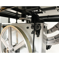 Article # Scie à ruban verticale de table 23116 de 9 pouces avec moteur 550W, guide laser et éclairage de travail pour le travail du bois