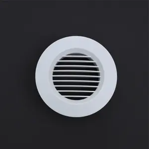Prix de gros Couvercle de grille de persienne de ventilation pour système de fraîcheur circulaire blanc Sortie d'air ronde
