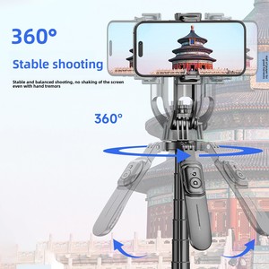 BENNO BK70 Perche à selfie 2025 Trépied de sol Support de téléphone portable Anti-tremblement Rotation à 360 degrés Diffusion en direct - Product Image 4