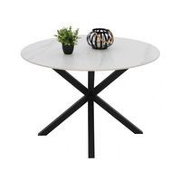Ensemble de table à manger classique et au design moderne Ensemble de table à manger en pierre Meubles de salle à manger modernes en céramique Ensemble de 4 avec table ronde