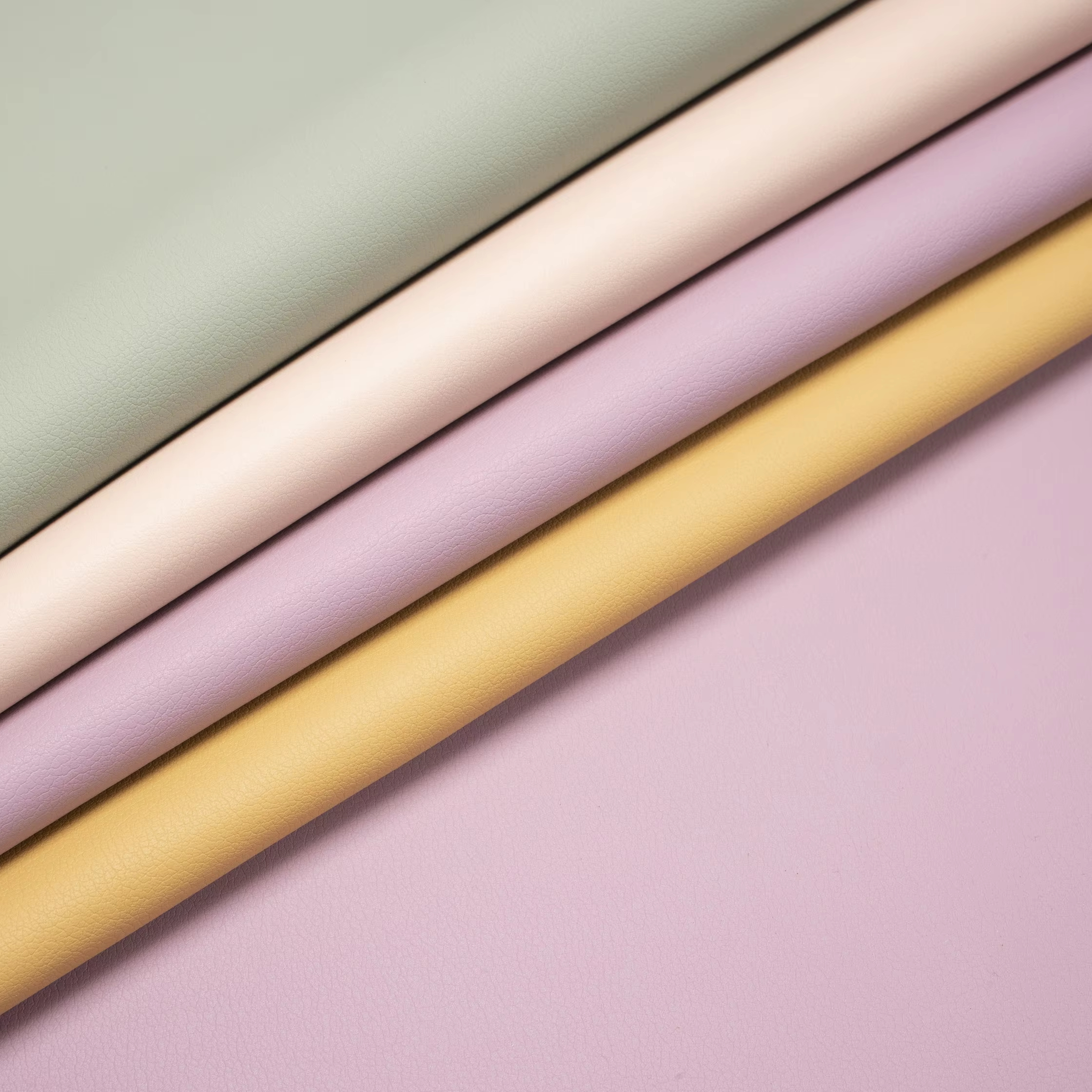 Stock Coated Backing Faux Leather Thick PVC Synthetic Leather 1.6mm for Bag Handbag Luggage Table Cloth Mouse Mat