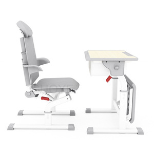 National Industry School <b>Desk</b> And Chair Set Height Adjustable Reclining Folding Student <b>Study</b> <b>Desk</b> For School GY-KW04 - Product Image 3