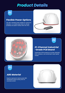 Casco per Terapia a Luce Rossa Suyzeko SSCH con 420 LED 810nm 1070nm, Copertura Completa della Testa, Dispositivo per Alleviare il Dolore e Anti-Infiammatorio - Product Image 4