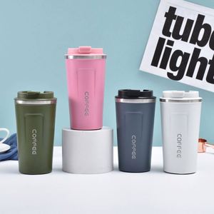Mug à café en acier inoxydable 304 de 510 ml avec bec verseur rabattable, isotherme, portable, pour activités promotionnelles - Product Image 2