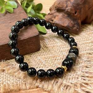 Bracelet naturel en perles de verre colorées pour la conscience spirituelle, service OEM ODM pour les grossistes, choix de pierres personnalisées - Product Image 1