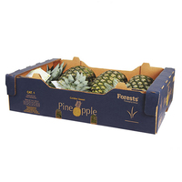 Emballage de boîte de fruits personnalisée Ananas en papier ondulé Carton d'expédition Ananas Emballage de boîte d'ananas pour l'emballage de fruits