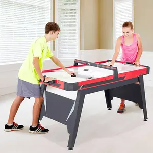 סט שולחן הוקי אוויר PVC מתקפל 54 אינץ' מותאם אישית לחדר משחק ביתי 2 פאקים 2 דוחפים מפעל ספורט משחקים משחק הוקי ניקוד