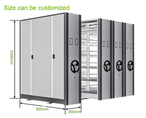 ที่เก็บเอกสารขนาดใหญ่สำหรับห้องสมุดตู้โลหะที่เก็บเอกสารแบบเคลื่อนที่ - Product Image 3