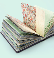 Cuaderno de tapa dura retro de lujo-Protección trasera y ocular bronceada, regalo perfecto para oficina/estudiantes, papel grueso 100GSM, 128 páginas