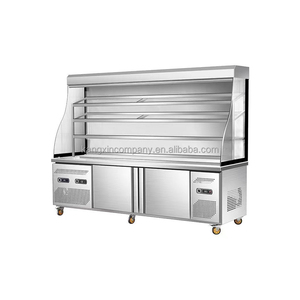 Trái cây và rau cho Nhà hàng Lẩu malatang Tủ đông thẳng đứng Máy làm lạnh Tủ lạnh cửa kính tủ lạnh - Product Image 5