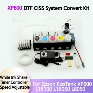 L18050 L8050 Kit de conversion DTF avec système d'amortisseur d'encre de collecteur de tête d'impression CISS pour imprimante <span class=keywords><strong>Epson</strong></span> XP600 <span class=keywords><strong>EcoTank</strong></span> L18100 DTF Modifier - Product Image 2