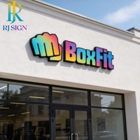 Lettres lumineuses LED personnalisées multicolores à changement de couleur en acier inoxydable de qualité supérieure pour enseignes de magasin