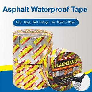 Maßgefertigtes Dichtungsband für Notfallreparaturen, Sofort Wasserdichte Abdichtung, Gummi-Asphalt 5cmx5m Selbstklebende Wasserdichte Membran-Dichtungsfolie - Product Image 2