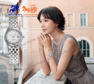 Classic Round Ladies Automatic Wristwatch Date Display Business Casual Dress Watch Stainless Steel Band - Product Image 1