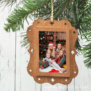 Wooden Photo <b>Frame</b> Rectangular Vertical <b>Wall</b> Hanging Durable Solid Wood Living Room Decoration Customizable Part 0602 - Product Image 5