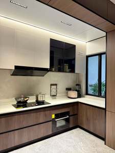 Armoire de cuisine au fini élégant et à l'espace spacieux avec rangement réglable pour une cuisine moderne facile - Product Image 2