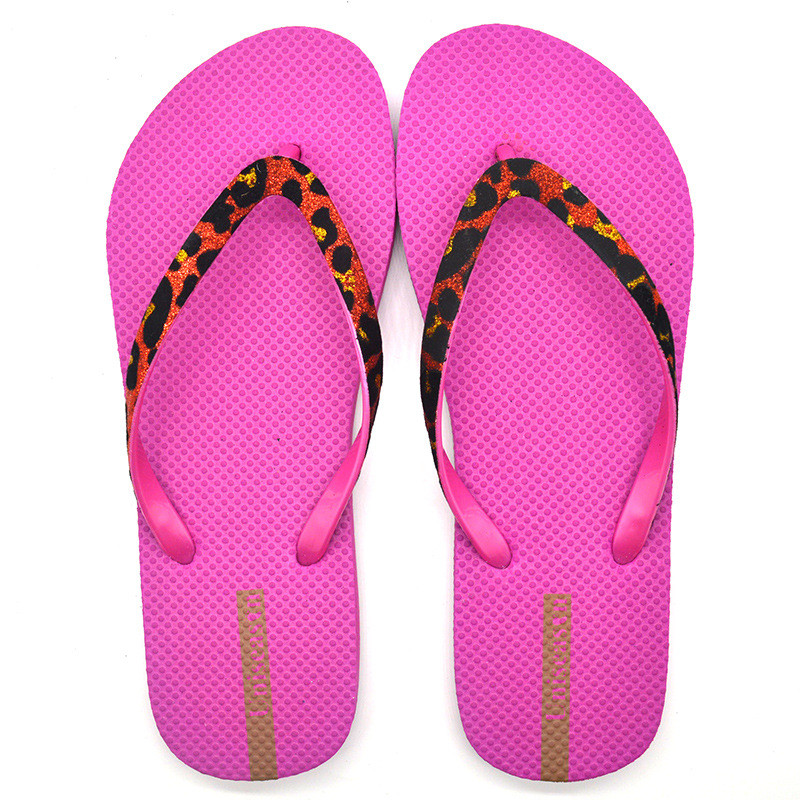 Women Beach Flip Flops Summer Fashion Flat Shoes Custom PVC PE Casual Slippers