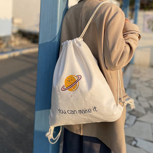 Mochila Promocional con Logotipo Personalizado, de Alta Calidad, Reutilizable, Ecológica, de Algodón, con Cordón - Product Image 6