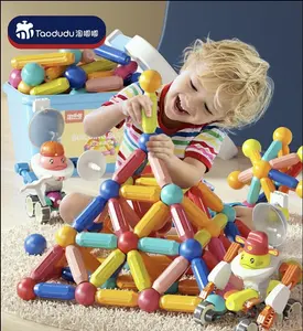 2024 mầm non Montessori trẻ em từ xây dựng thiết lập 3D Câu Đố trẻ em giáo dục đồ chơi gậy từ khối xây dựng