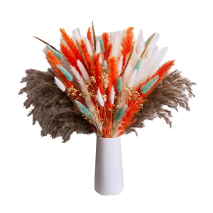 Ramo de Hierba de <span class=keywords><strong>Pampa</strong></span> Seca Natural al por Mayor - Decoración Ecológica Preservada para Bodas y Hogar con Hierba Cola de Conejo - Product Image 6