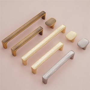 Hammered Zinc Alloy Minimalist Durable Cabinet Door Furniture Drawer Shoe Cabinet Wardrobe Handle and <b>Knob</b> - Product Image 5