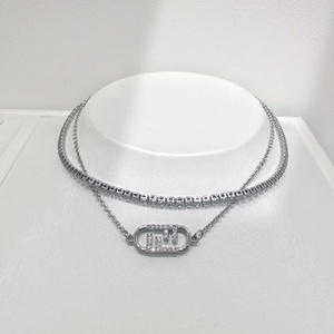 wholesale plata 925 silver Rhodium Plated Pearl Chain bracelet summer Geometric vintage zircon layered <b>charm</b> bracelets for girls - Product Image 3