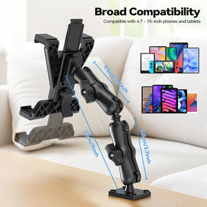Bras d'extension OEM ODM, rotation à 360 degrés, support réglable pour <span class=keywords><strong>tablette</strong></span> ou téléphone, <span class=keywords><strong>fixation</strong></span> <span class=keywords><strong>murale</strong></span>, camion, voiture - Product Image 3