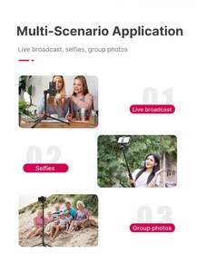 Ulanzi-Trípode universal con abrazadera para teléfono móvil, palo para selfies, iPhone, <span class=keywords><strong>Samsung</strong></span>, teléfono inteligente, 2 unidades - Product Image 5