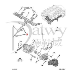 OE 9802541680 Peugeot 208 308 3008 308 508 <span class=keywords><strong>5008</strong></span> Citroen 1.6T <span class=keywords><strong>injecteur</strong></span> (marque Bos) - Product Image 6